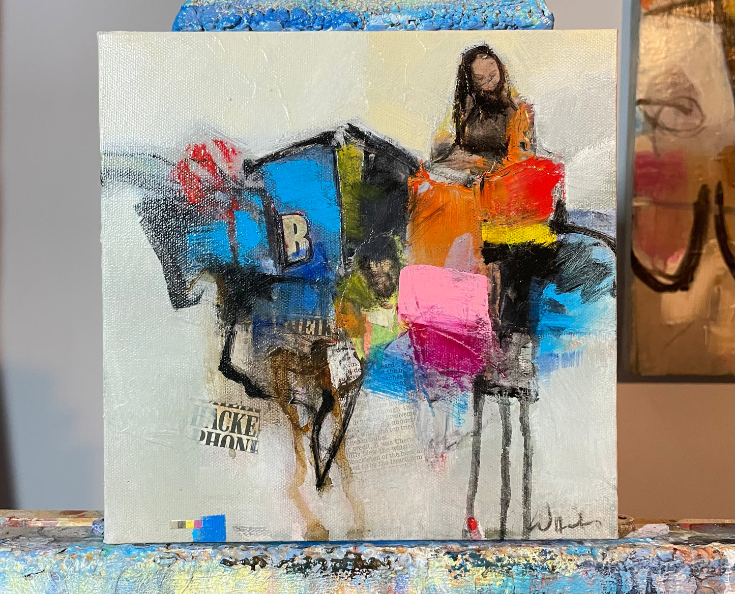 Bison rider 10 x 10 x 0.75 inches