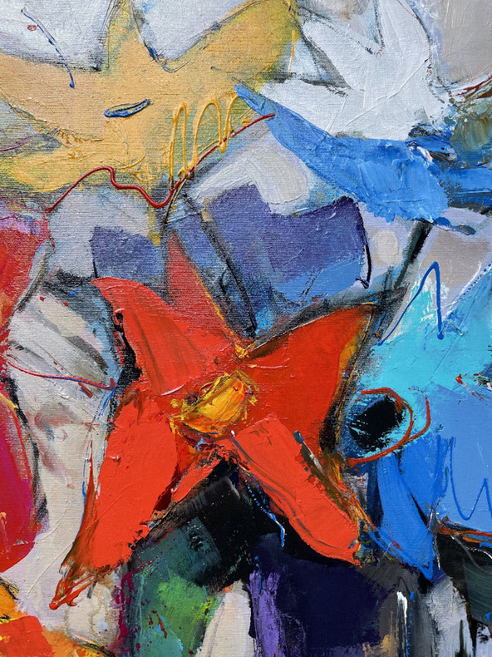 Electric Bloom 90 x 90 x4.8 cm