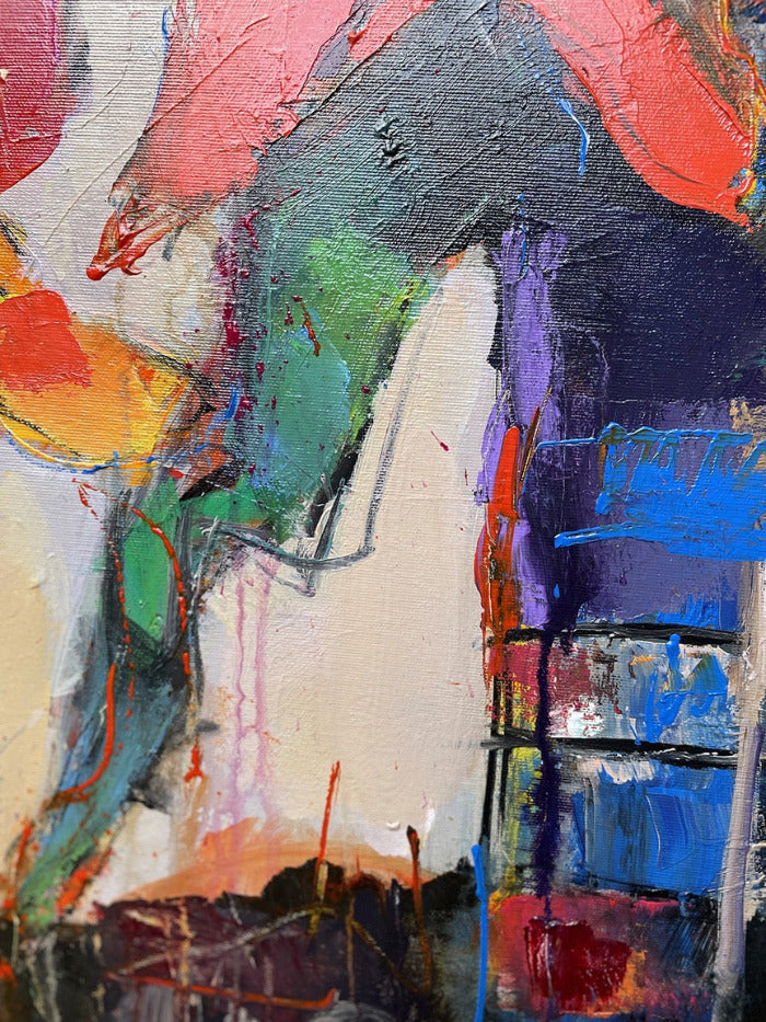 Gorgeous flower painting in acrylic