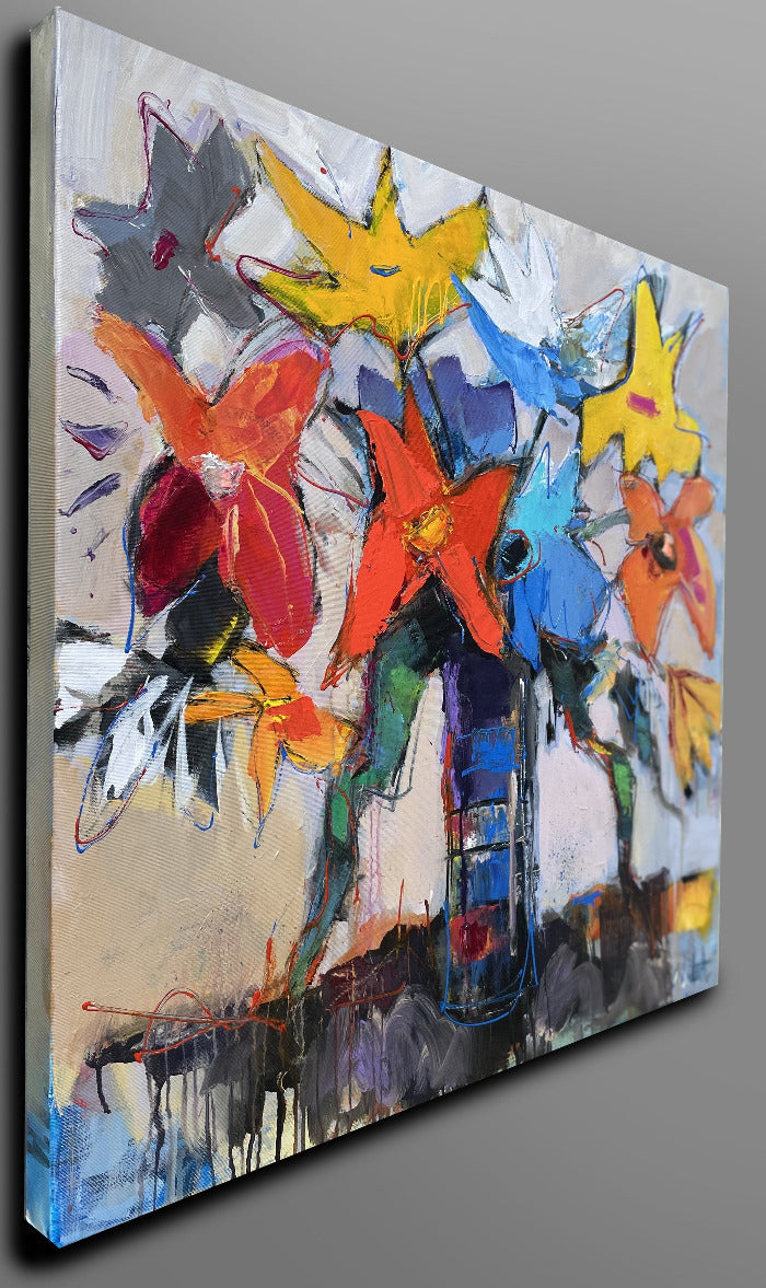 Electric Bloom 90 x 90 x4.8 cm