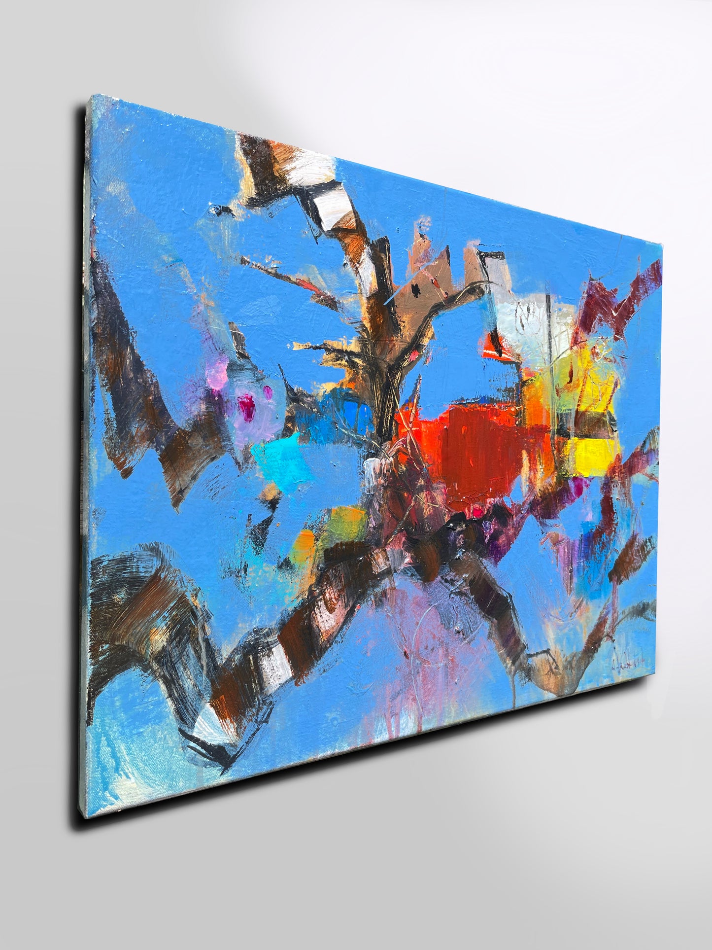 Looking up at a tree