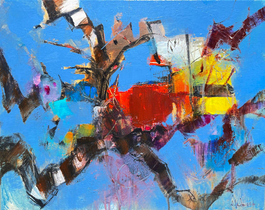 Looking up at a tree