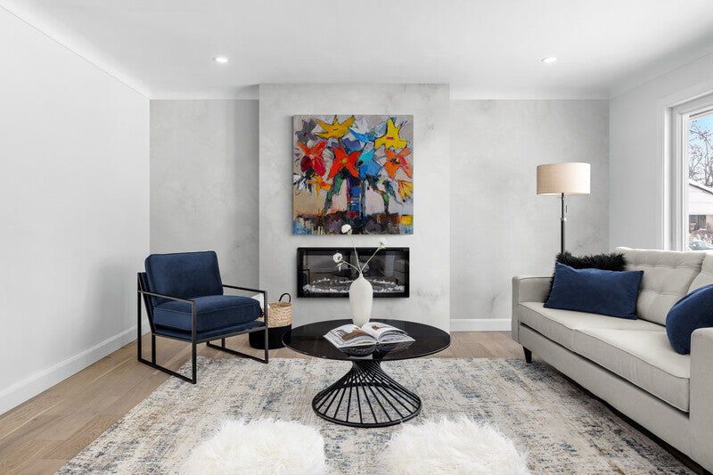 Electric Bloom 90 x 90 x4.8 cm