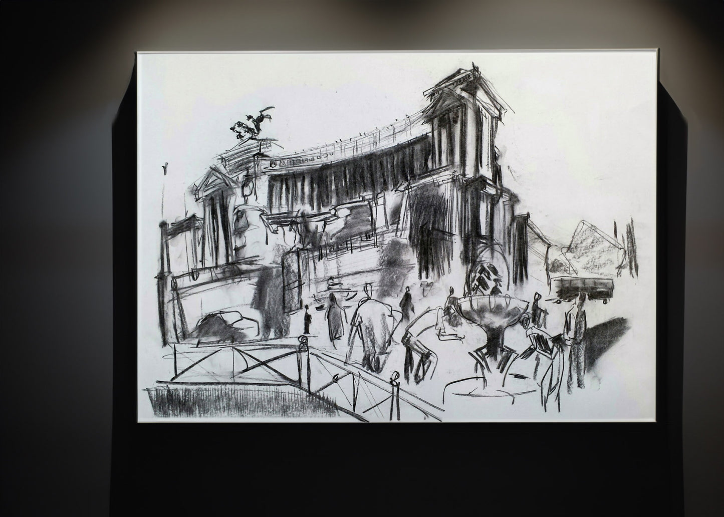 Rome, drawing on A2 paper