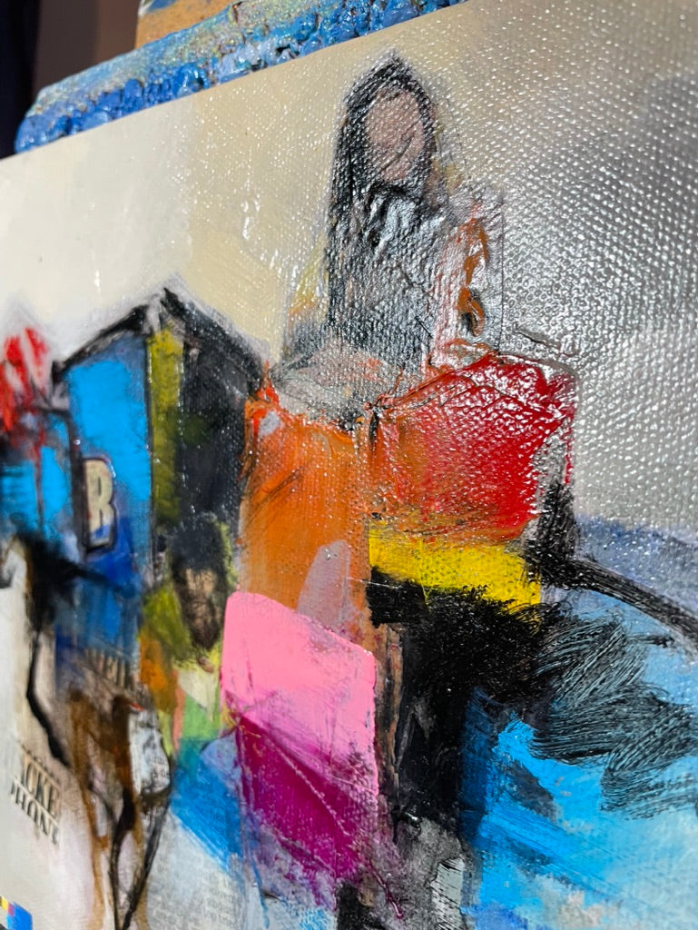 Bison rider  10 x 10 x  0.75 inches