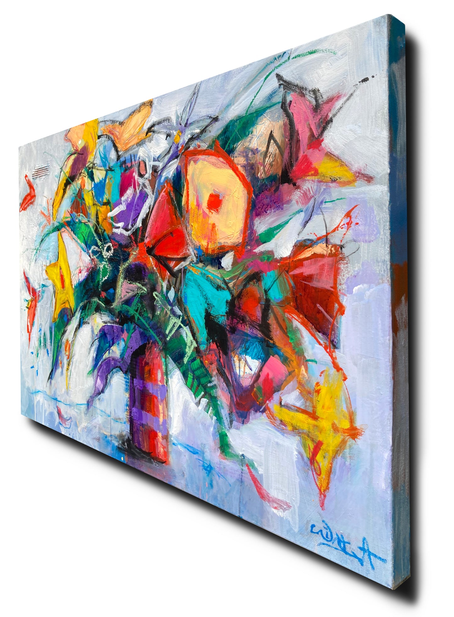 Fresh Flowers, 91 x 61 x 4 cm